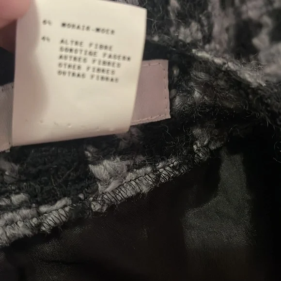 Moschino Cheap Chic Gray Black Wool Tweed Houndstooth Trumpet Skirt - Picture 10 of 10